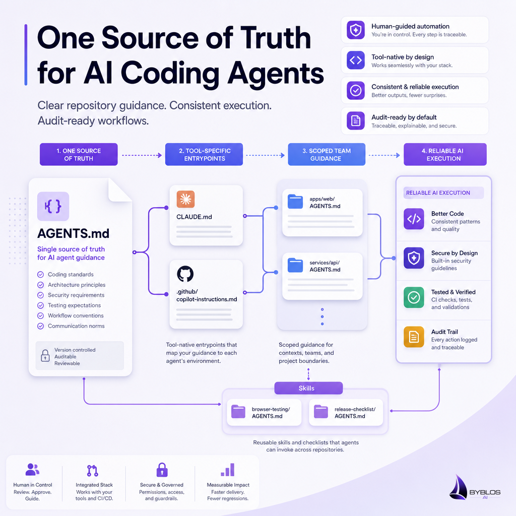 Custom Instructions for AI Coding Agents Without Duplication